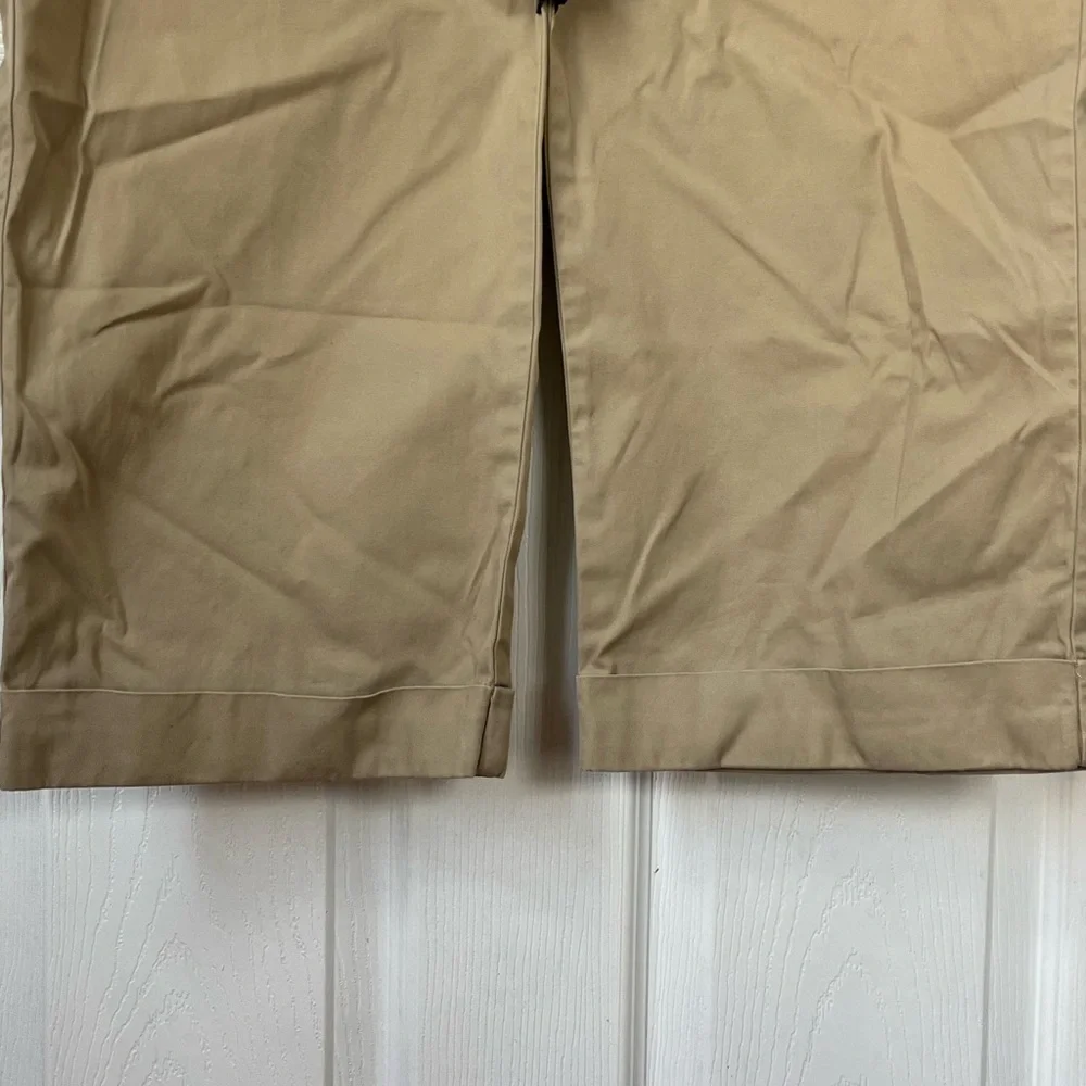 Polo Ralph Lauren Hammond Classic Chino pants khaki pleats cuffs size 38/32